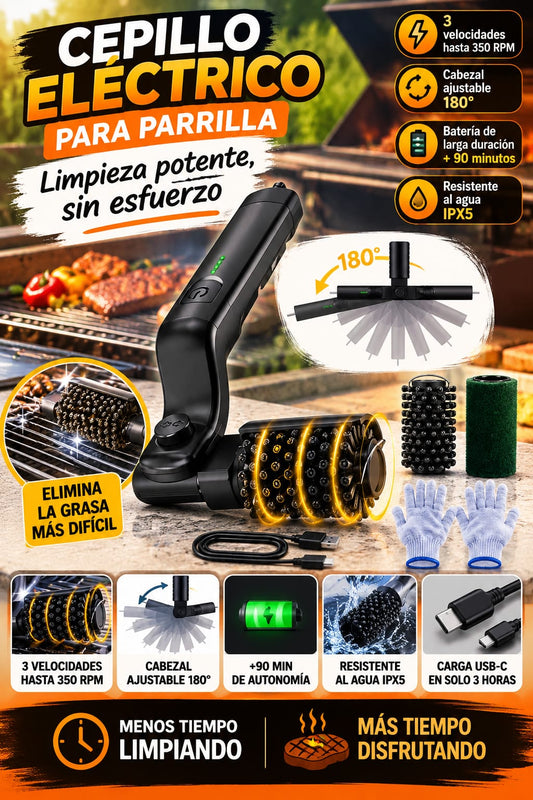 🔥 Cepillo Eléctrico Pro para Parrilla